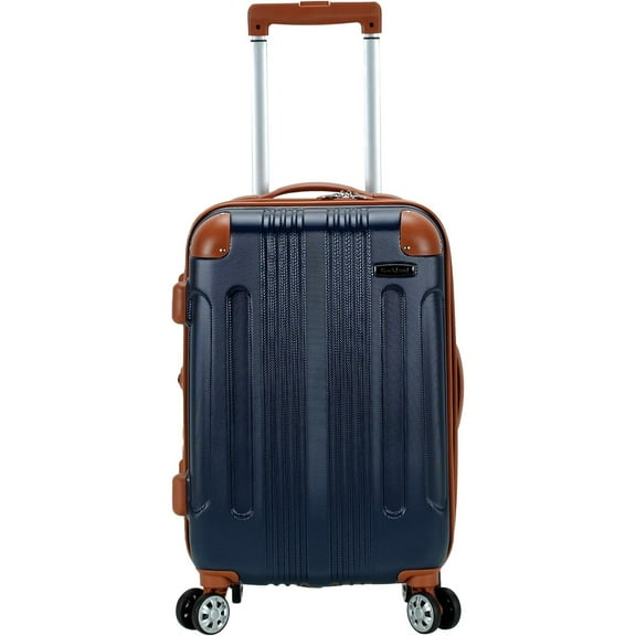 Rockland F1901-NAVY London ABS Hardside Expandable Luggage with Upright Spinner Wheels, Navy