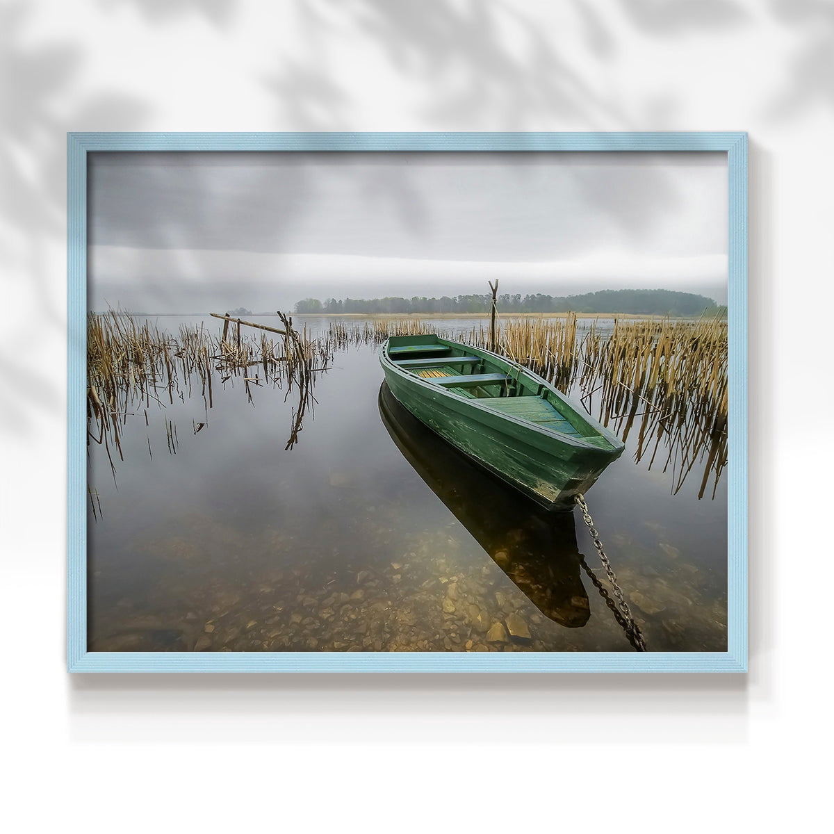 Green One by Mike Calascibetta - Restickable Framed Giclée Print