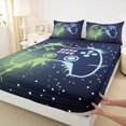 thumbnail image 3 of Castle Fairy 4-Piece King Sheet Set: Gradient Gamer Boys’ Video Game Polka Dots Graffiti Splash, 3 of 7