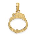 thumbnail image 4 of Auriga Fine Jewelry 14K Yellow Gold 2-Piece Handcuffs Charm for Women (L- 14.3 mm, W - 13.95 mm), 4 of 6