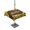 Brown, variant on Outdoor Tablecloths with Umbrella Hole & Zipper, Sunflowers Tablecloth Rectangle 60x84 Inch, Yellow Flowers Summer Botanical Pastoral Wooden Waterproof Table Cloth, Patio/Pool/Picnic Table Covers
