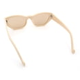 thumbnail image 6 of Womens Mod Thick Plastic Chunky Cat Eye Sunglasses Ivory - Light Brown, 6 of 6