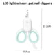 thumbnail image 2 of Los cortaúñas para mascotas con luces LED y UV y los cortaúñas para gatos con luces LED ultrabrillantes pueden prevenir el corte excesivo de uñas., 2 of 7