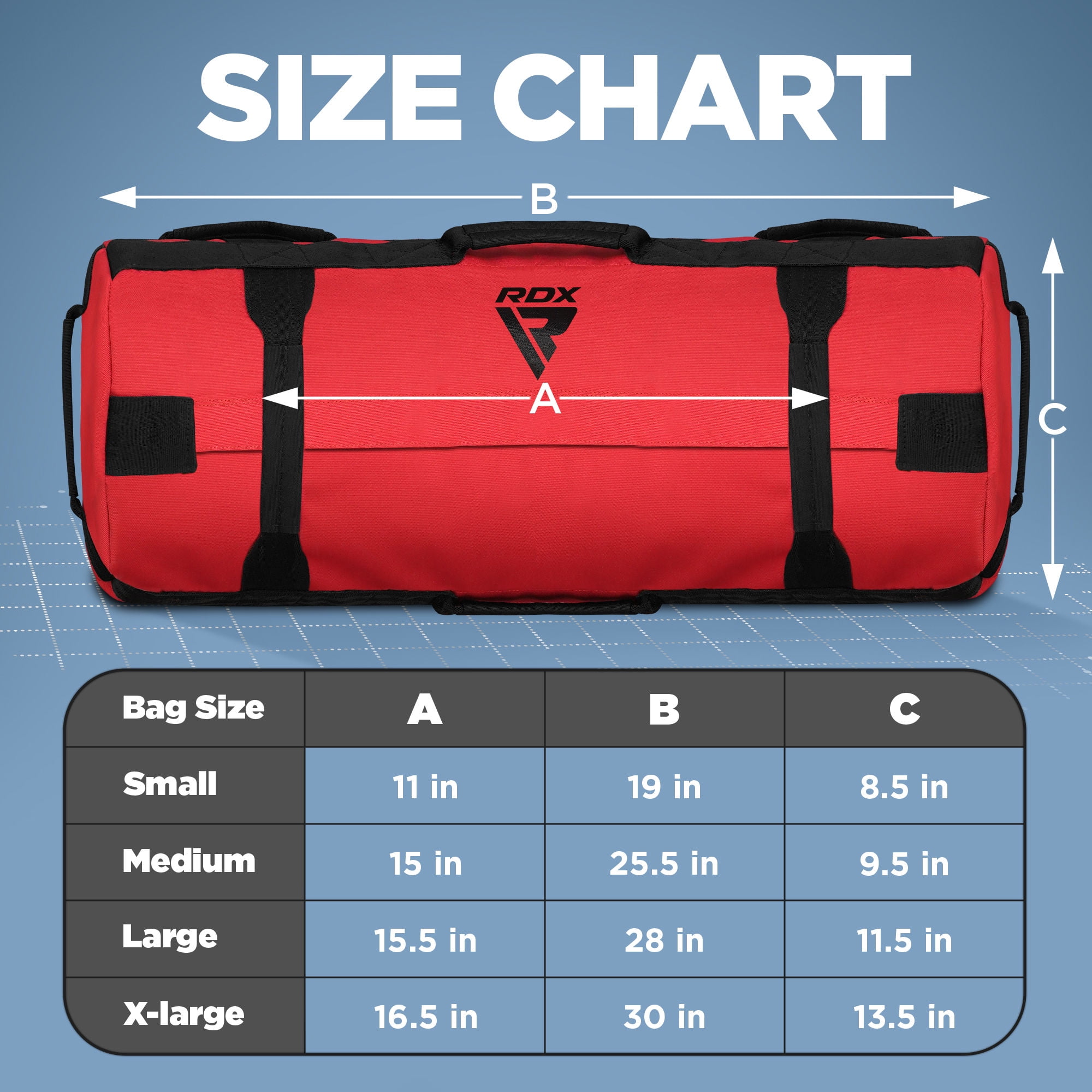 RDX Sandbag for Fitness Weights Training, Unfilled Power Bags with Handles, 5-200 LBs Adjustable Weighted Slam Bag for Strength Powerlifting Running Heavy Workout Home Gym Exercise, Sold AS UNFILLED