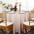 thumbnail image 1 of Wedding Linens Inc. 120" Round Paillette Poly Flax / Burlap Sequins Hessian Tablecloths Table Covers for Wedding Party Events Luxury Décor use - Blush Pink, 1 of 1