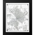 thumbnail image 2 of Ashburn 20x24 Black Modern Framed Museum Art Print Titled - Dallas Texas - Ashburn 1942, 2 of 5