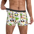 thumbnail image 3 of Mens Underwear Boxer Briefs - Penguins On The Beach Comfort Breathable men's boxer briefs with Flex Waistband, 3 of 7