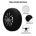 thumbnail image 3 of Rod Wave Spare Tire Cover Universal Wheel Tire Cover Dust-Proof Waterproof Tire Protectors Accessories, 3 of 6
