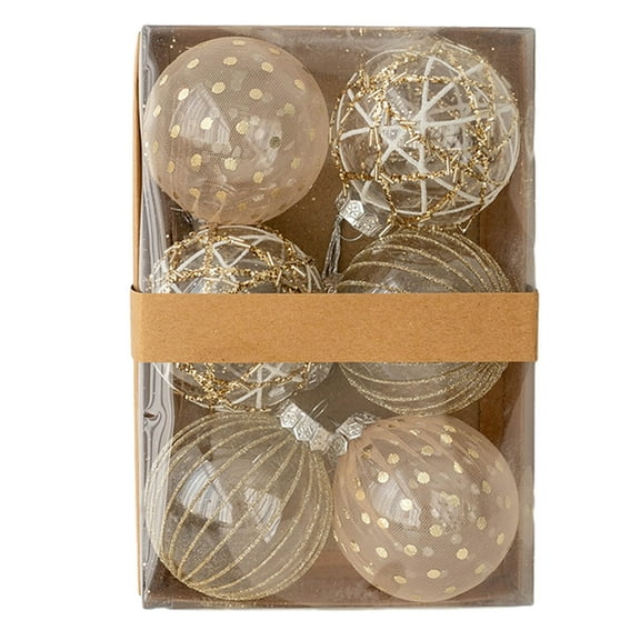EUDIDV Xmas Decor Items Christmas Tree Ornament, Christmas Ball Decoration Set 3.14 Inch Christmas Ball Shatterproof Hanging Tree Ornament Set Christmas Ornaments