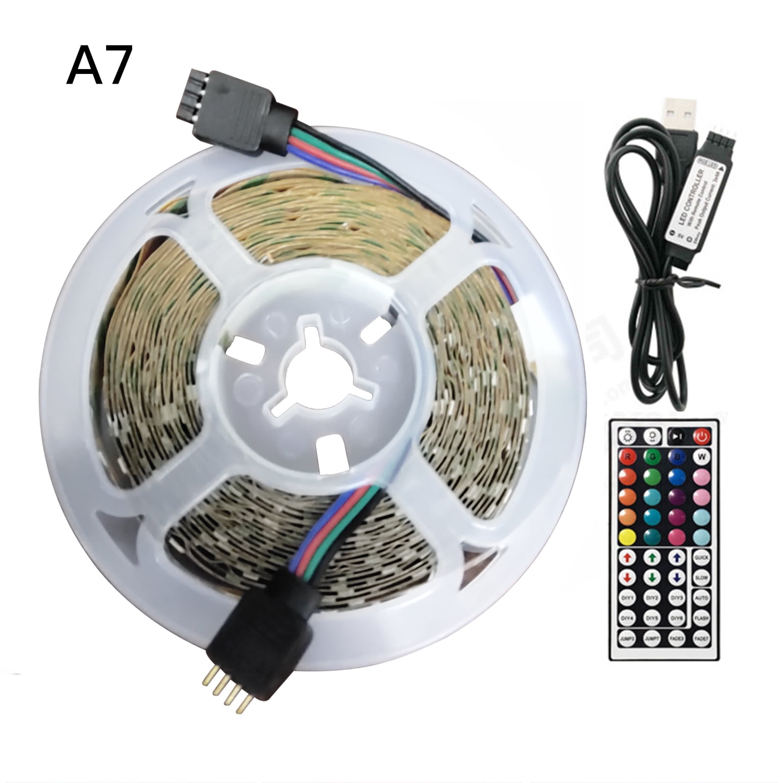LED Strip Lights Luminous String Backlight 5M USB For Room/bedroom/party Bluetooth WIFI Controller RGB Walmart.com
