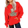 thumbnail image 4 of RMGVDSD Christmas Hoodies for Girls Cute Graphic Sweatshirt Long Sleeve Pullover Tops Trendy Holiday Hoodie Fall Winter Clothes Holiday Clothes 11-12 Years, 4 of 4