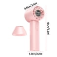 thumbnail image 2 of High Speed Handheld Turbo Fan, USB Rechargeable Portable Mini Fan With 199 Wind Speed LED Display Cooling Device, For Travel Outdoor Office Gym Summer Heat Relief Users, 2 of 7
