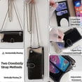 thumbnail image 5 of Funda tipo cartera de cuero con diseño de cola de pez para Xiaomi Redmi Note 14 4G (163,25 mm) con espejo, soporte y correa., 5 of 5