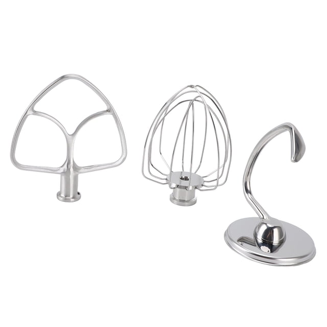 Tilt Head Stand Mixer Accessories, 3Pcs Stand Mixer Attachment Multifunction Wire Whip Stainless Steel for Kitchen