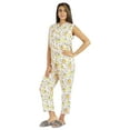 thumbnail image 3 of Phagun Ensemble de Pyjama en Rayonne Imprimée, Vêtement de Nuit Sans Manches pour Femmes, 3 of 7