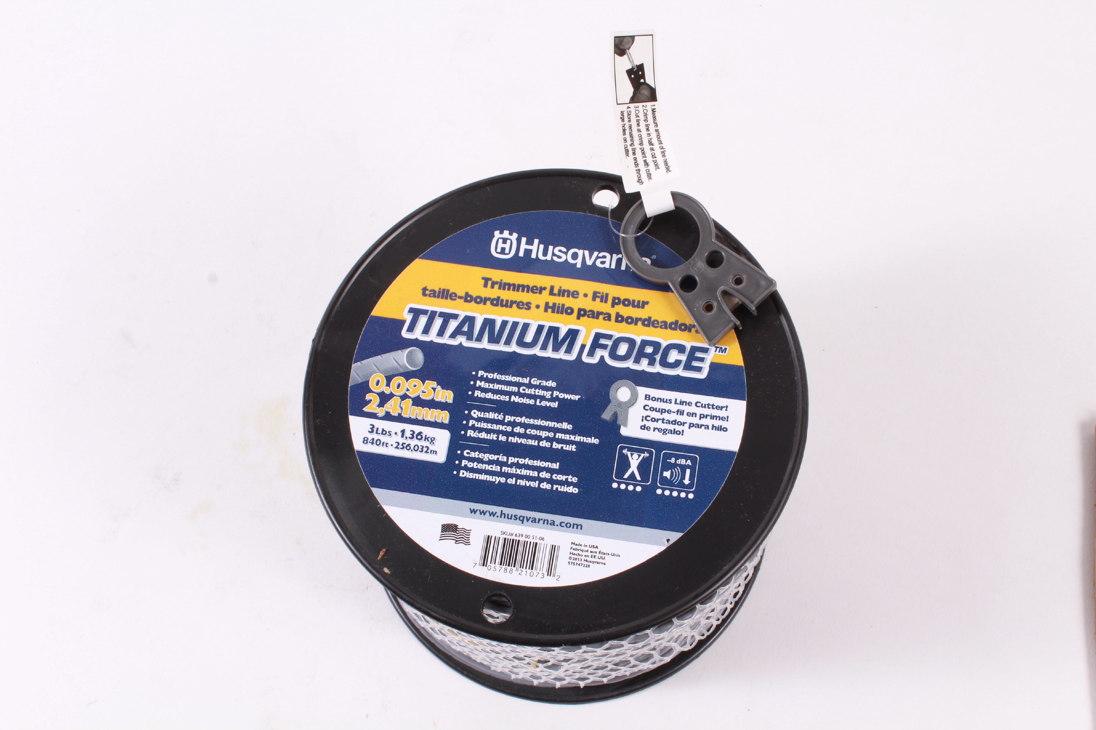 husqvarna titanium force string trimmer lines 0.095