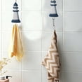 thumbnail image 5 of Mediterranean Style Wood Wall Hooks, 1pc Coastal Decorative Coat Hooks, Fish Shell Marine Seabird Nautical Design for Home Organization, 5 of 9