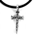 thumbnail image 4 of Small Rugged Wood Texture Cross Nail  Necklace, 4 of 5