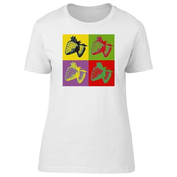 Cool Retro Strawberries Tee Women's -Image by Shutterstock