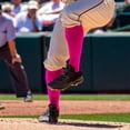 thumbnail image 4 of 3 Pairs Unisex Baseball/Softball Socks Youth Adult Over-the-Calf Knee High Socks, Pink, 4 of 10
