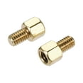 thumbnail image 4 of Uxcell Hexagon Brass Standoff Spacer Male-Female Screw Nut Kit 20 Sets 5mm+6mm, 4 of 5