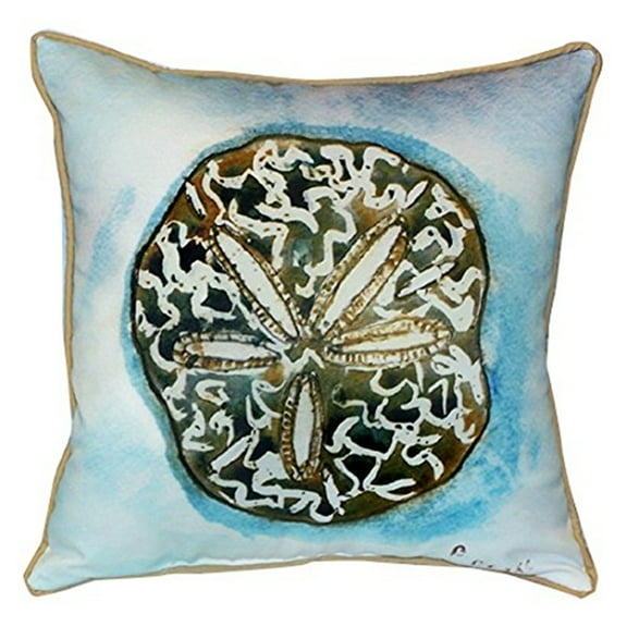 Betsy Drake ZP605 Betsys Sand Dollar Throw Pillow- 22 x 22 in.