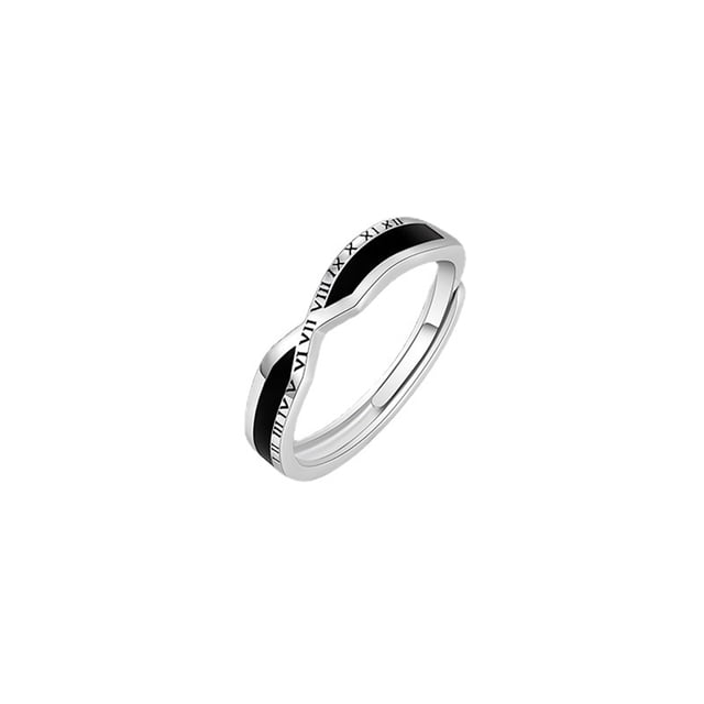 Guardurnaity Anillo de hombre, anillos de apertura de Metal de cobre, números romanos de mano, joyería masculina de moda para citas, accesorios de Ropa, zapatos y accesorios Miscelánea Guardurnaity AP015651-00