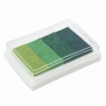 thumbnail image 1 of Inkpad Craft Multi Gradient Green 4 x Colors Ink Stamp Pad Oil Based, 1 of 3