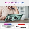 thumbnail image 2 of Allytechgroup for Moto G Stylus 5G 2025 Case with Kickstand, Military Grade Protection Shockproof Non-Slip Cover with Metal Rotatable Ring Stand, Magnetic Car Mount Holder Fashion Case, Darkgreen, 2 of 7