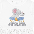 thumbnail image 4 of Inktastic My Grandma Loves Me to the Moon and Back Elephants in Clouds Girls Toddler Dress, 4 of 5