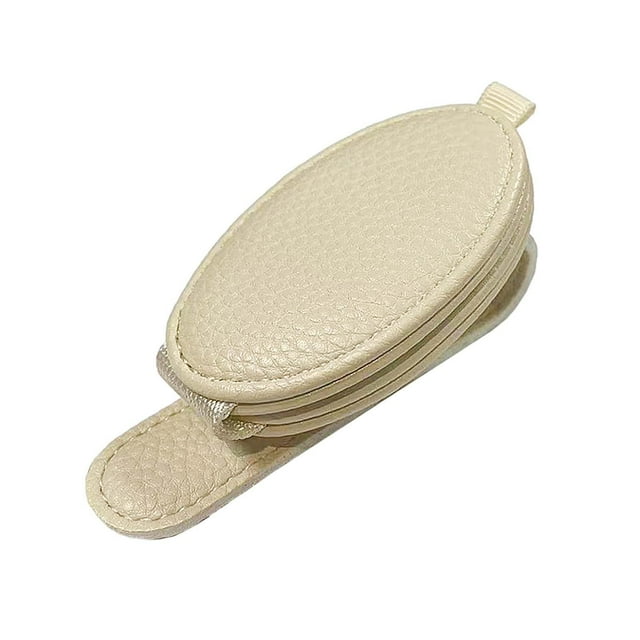 Soporte para gafas de sol para visera de coche Accesorios para visera de coche Soporte para gafas de coche beige
