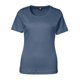 thumbnail image 1 of ID Camiseta de manga corta ajustada modelo Interlock para mujer/señora (Azul índigo), 1 of 2