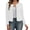 White, variant on Women 2026 Fall Jacket Metallic Sequin Print Long Sleeve Cardigan Open Front Slim Blazer Outwears Coats Black