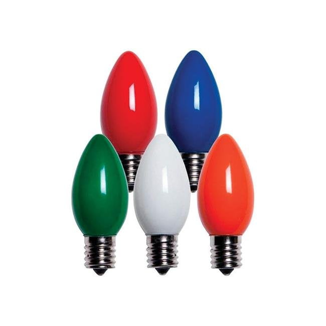 Holiday Bright Lights 9761057 C9 Christmas Light Bulbs, Multi Color, 1