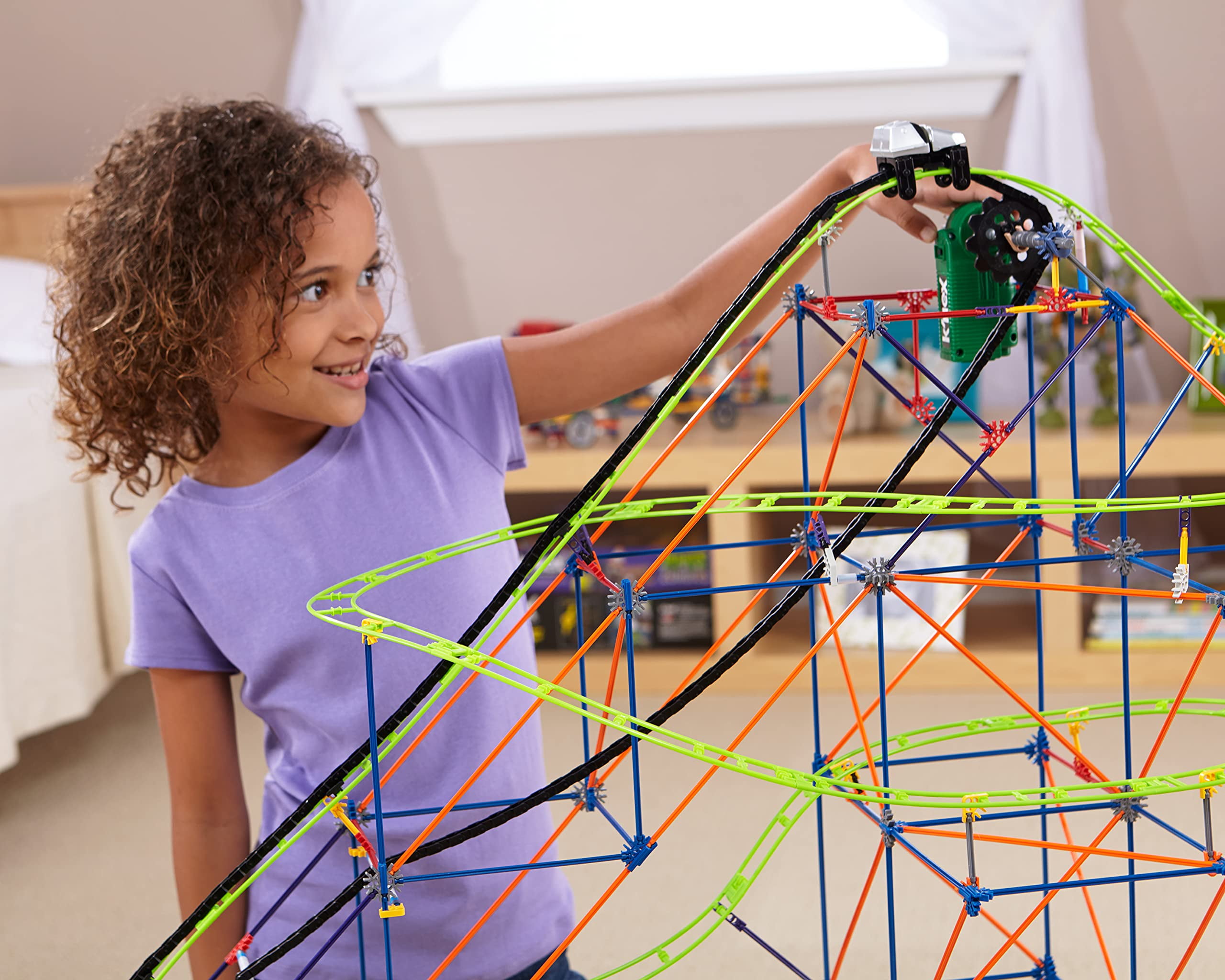 K'NEX TYPHOON FRENZY ROLLER COASTER BUILDING SET