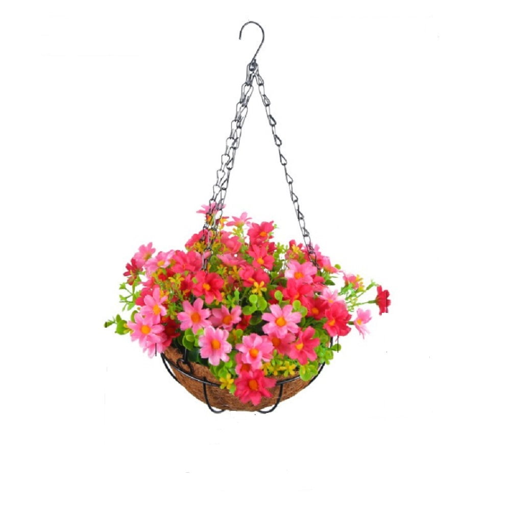 Esaierr Hanging Flower Baskets Decorative Hanging, Metal Hanging