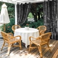 thumbnail image 3 of Summer Black Outdoor Curtains for Patio, Forest Pine Trees Waterproof Outside Curtains Privacy Blackout Curtain for Porch Pergola Cabana, 2 Panel 54W x 95L Inch, 3 of 9
