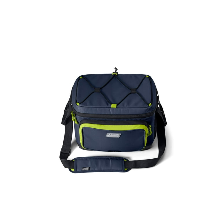 Free Shipping! Coleman Soft Cooler Spider Mum Blue, Holds 30 Cans