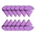 thumbnail image 1 of 12-Pack Triangular Powder Puffs — Velvety-Soft Setting Puffs (Face-Specific) | Reusable Wedge-Shaped Beauty Sponges (Ideal for Contouring & Blush),Purple, 1 of 7