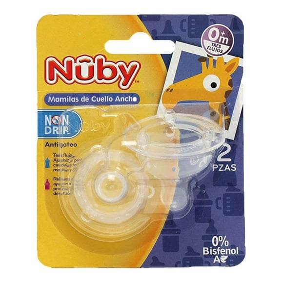 Tetinas Nuby Tres Flujos 2 Piezas