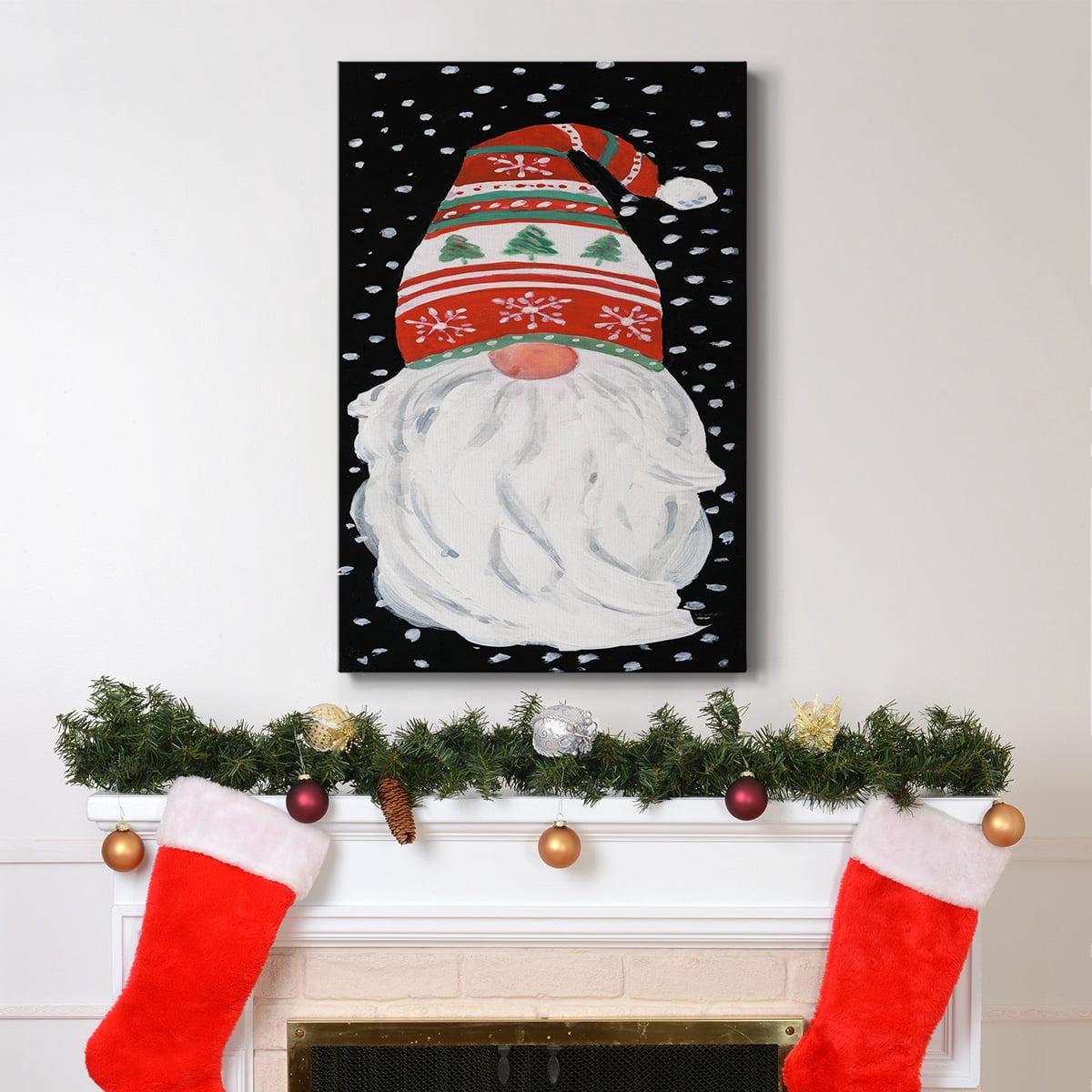 Winter Welcome Gnome- Gallery Wrapped Canvas