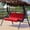 Red, variant on Patio Swing Cushion Cover Replacement Outdoor Swing Seat Cover 3 Seater Dustproof Protective Covers for 3 Seat Garden Swing Chair Cushions (Only Cover, No Cushion) 59x19x4 Inch