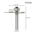 thumbnail image 1 of Embout de Coupe 2mm pour Meubles T Trim Routeur Véhicule Récréatif, 1 of 9