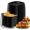 4.5 QT, variant on 2.5QT Air Fryer for 1–2 People, Small Air Fryer with 6 Menu Options, Dual Knob Manual Temp & Timer, 3D Rapid Air Circulation, Nonstick & Dishwasher Safe Basket, Oil-Free Healthy Cooking