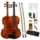 thumbnail image 1 of PHOENIX Violín 4/4 de tamaño completo, violín de madera maciza para principiantes profesionales, adultos y niños con arco octogonal de madera de hierro y arco de palisandro, cuerdas y puente adicional, 1 of 5