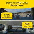 thumbnail image 7 of New Improved Angel View Wide-Angle Rearview Mirror AS-SEEN-ON-TV Reduce Blind Spots, Installs in Seconds, Fits Most Cars, SUVs & Trucks, 7 of 7