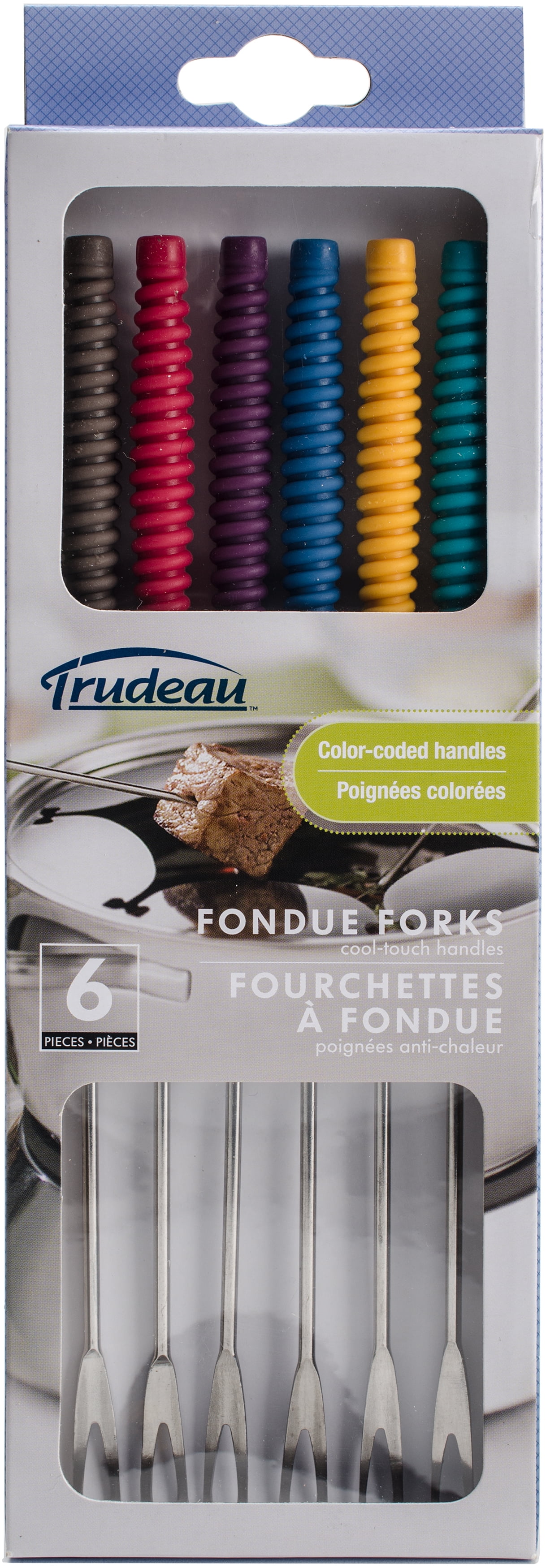 Trudeau Home Presence Meat Fondue Forks Set of 6