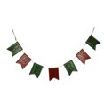 thumbnail image 1 of Red and Green Enamel Metal Believe Banner Christmas Rope Garland Holiday Decor, 1 of 3