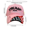 Trump 2024 Flag 2024 Campaign Hat Flag Of The United States Embroidery