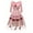 Pink, variant on Fesfesfes Women Gowns Vintage Rose Embroidery Temperament V-neck Long-Sleeved Net Yarn Dress